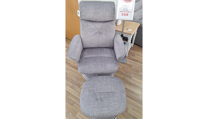 Swivel Recliner Chair And Footstool